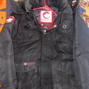 Canada Goose Kids Black Puffer Jacket